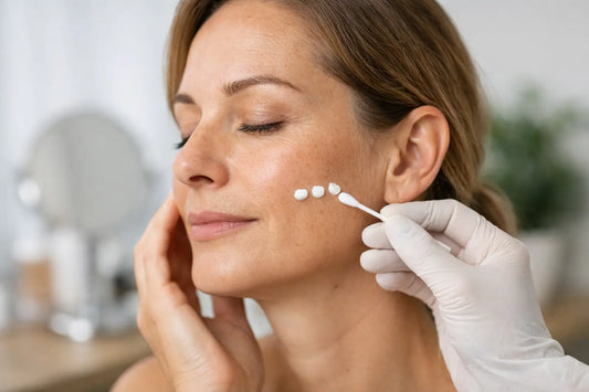 Patch test pigmentcrème uitvoeren op je gezicht