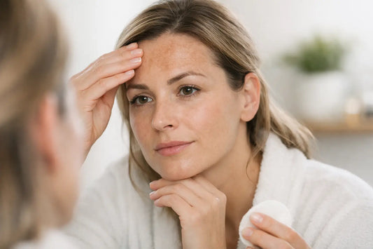 Voorhoofd pigment rustig verzorgen